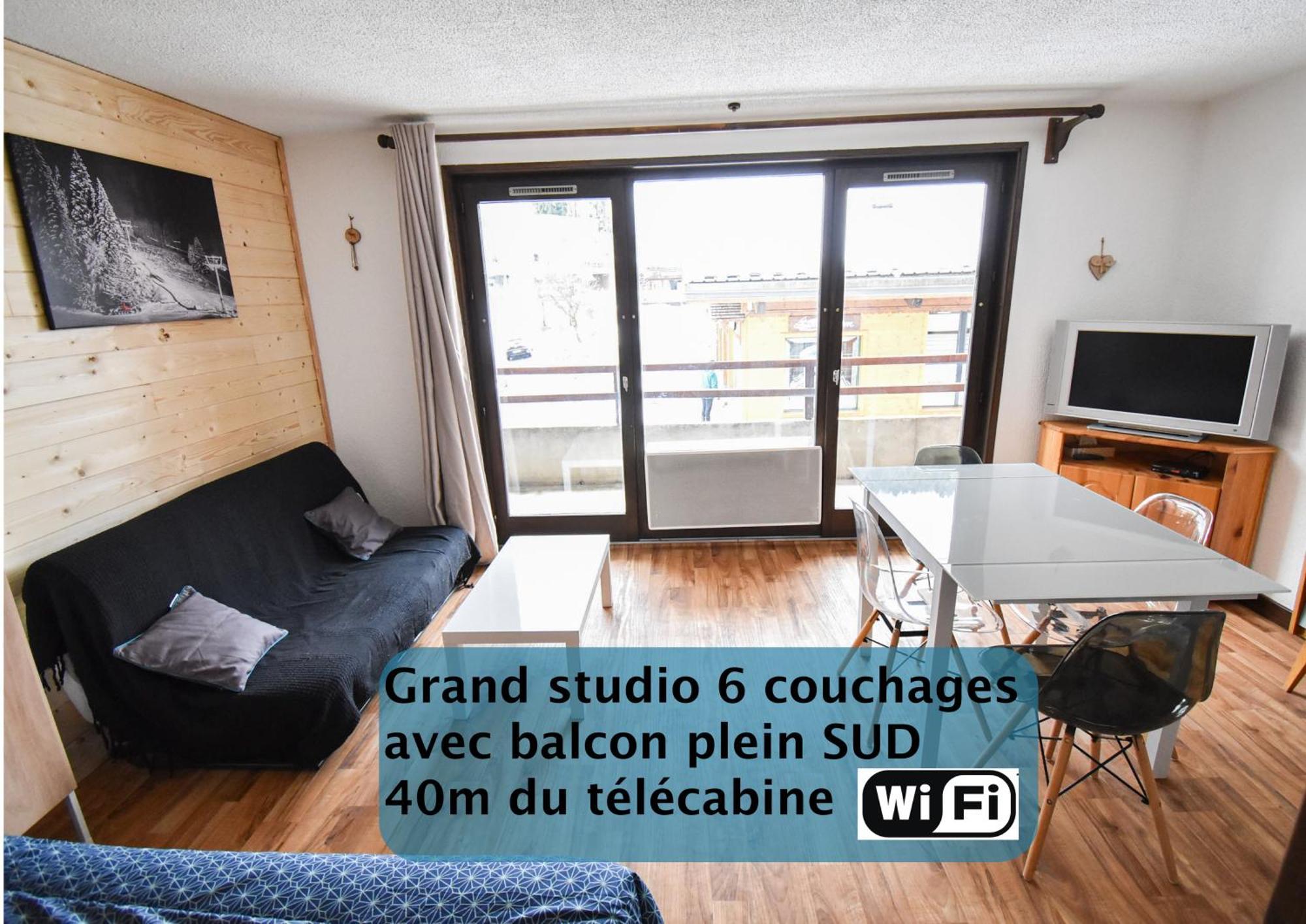 Le Relai S34 - Grand Et Lumineux Studio Avec Coin Montagne 4-6 Pers Avec Wifi, 50M Des Pistes, Grand Balcon Expose Sud, Draps Non Compris Saint-Jean-dʼAulps Exteriér fotografie